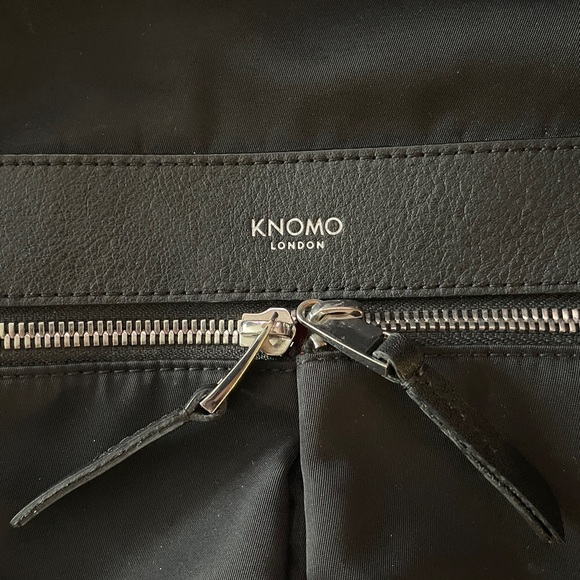 KNOMO London XS 9.5” Beauchamp Double Compartment Backpack in Black - Picture 8 of 14